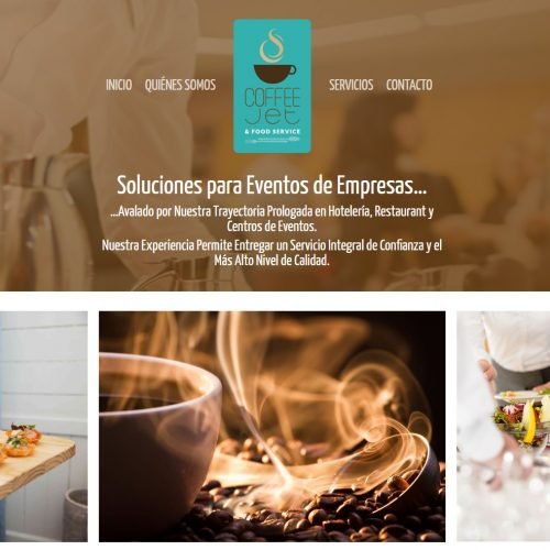 Coffee Jet - Branding Diseño de Sitio Web, Gestión de redes sociales
